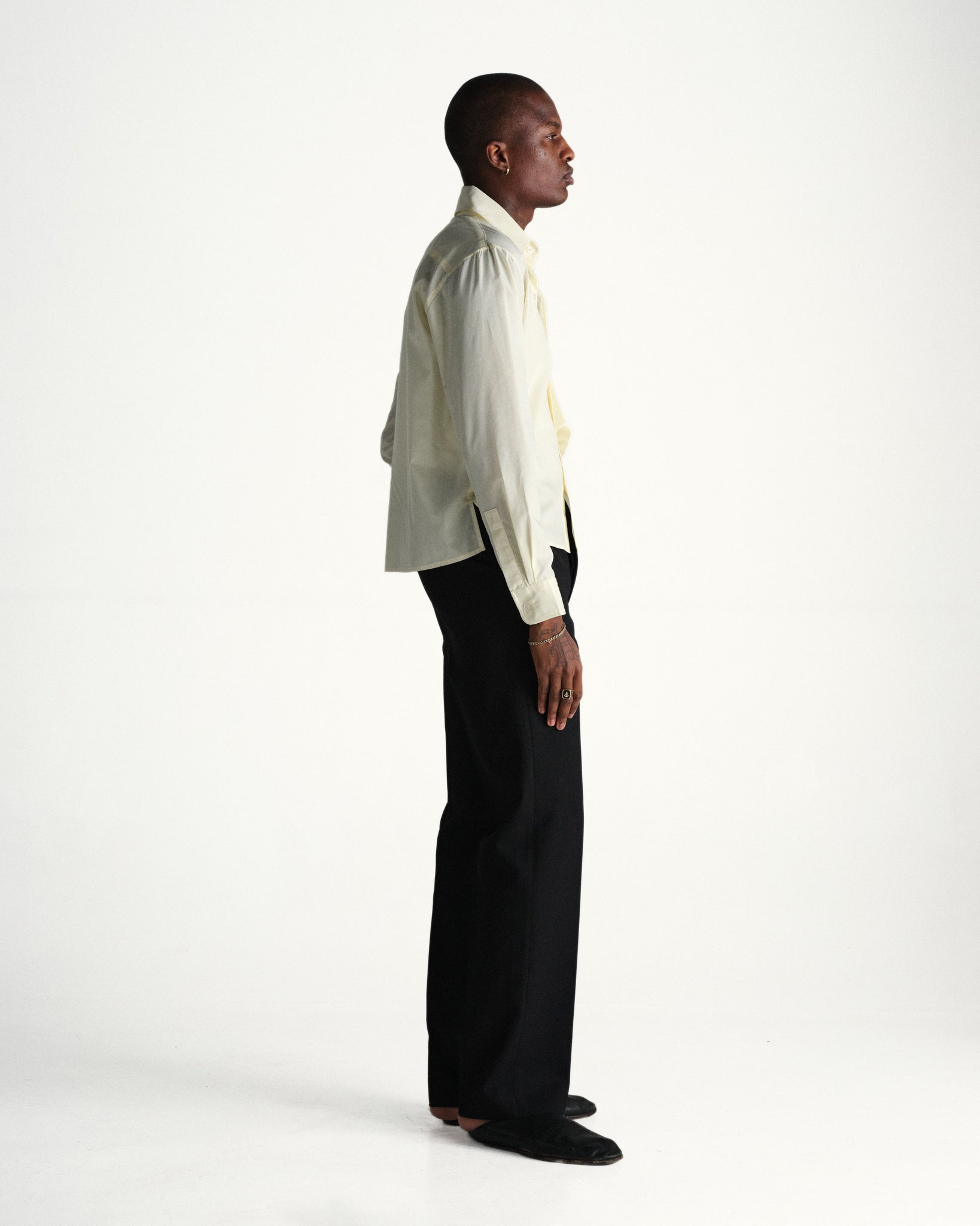 big pocket short shirt - yellow