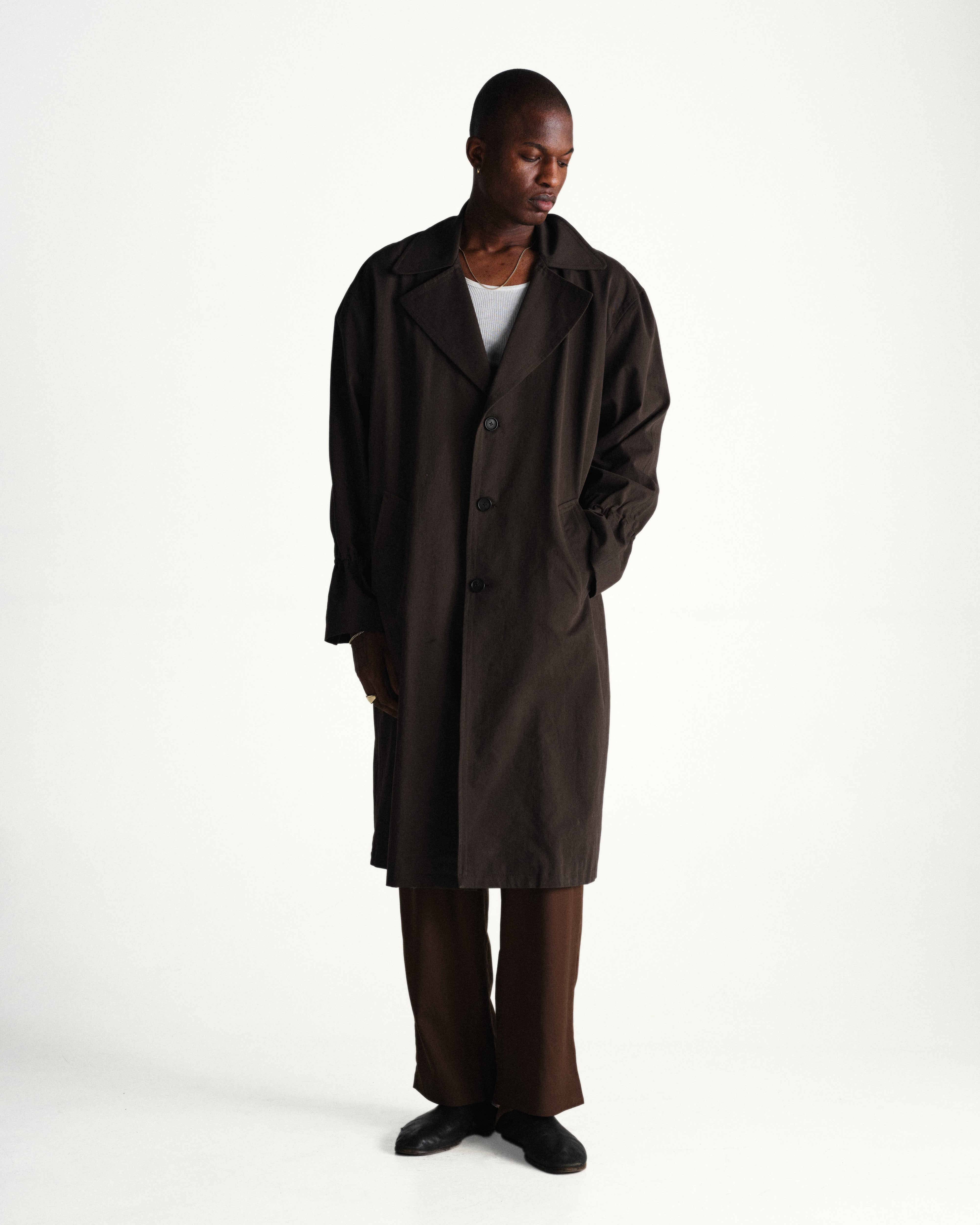 話題の行列 bungee trench coat - brown – connor mcknight ジャケット・アウター