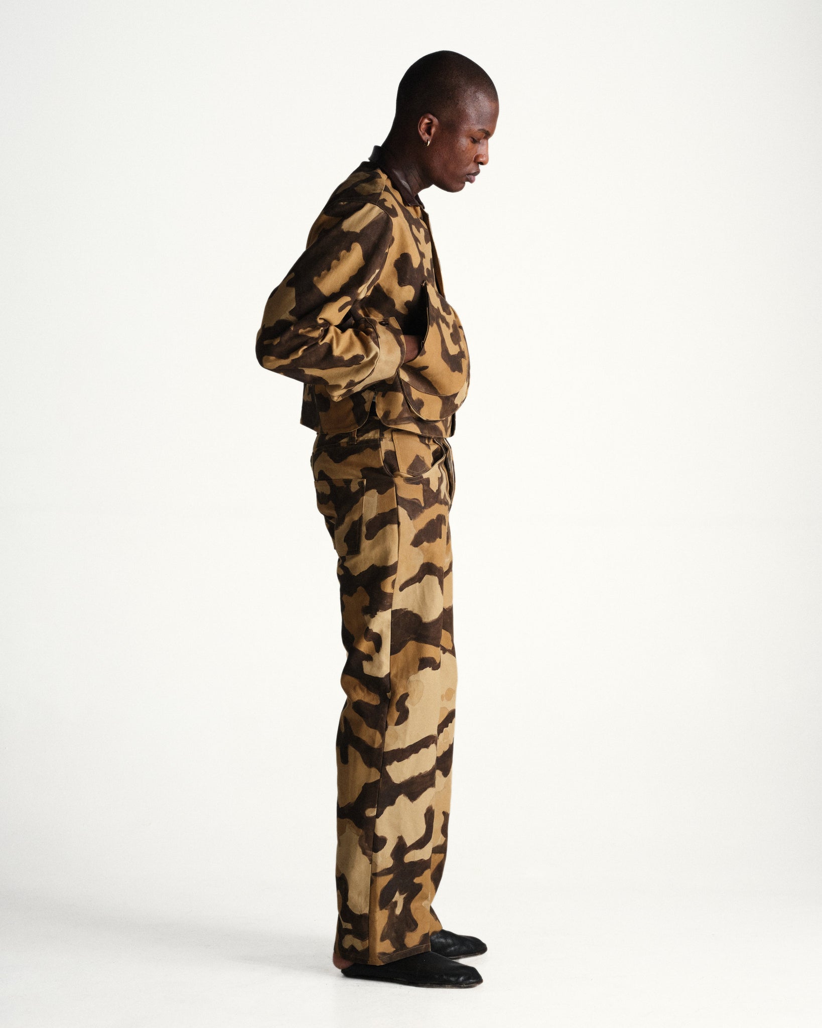 camo canvas trouser