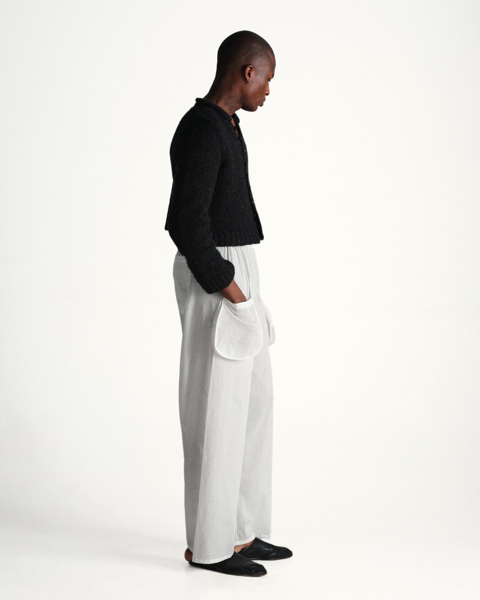 cargo pajama pants - white