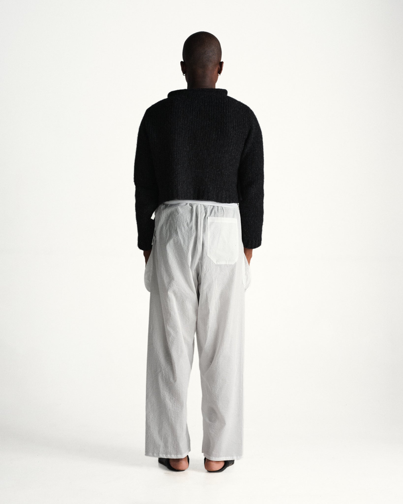 cargo pajama pants - white