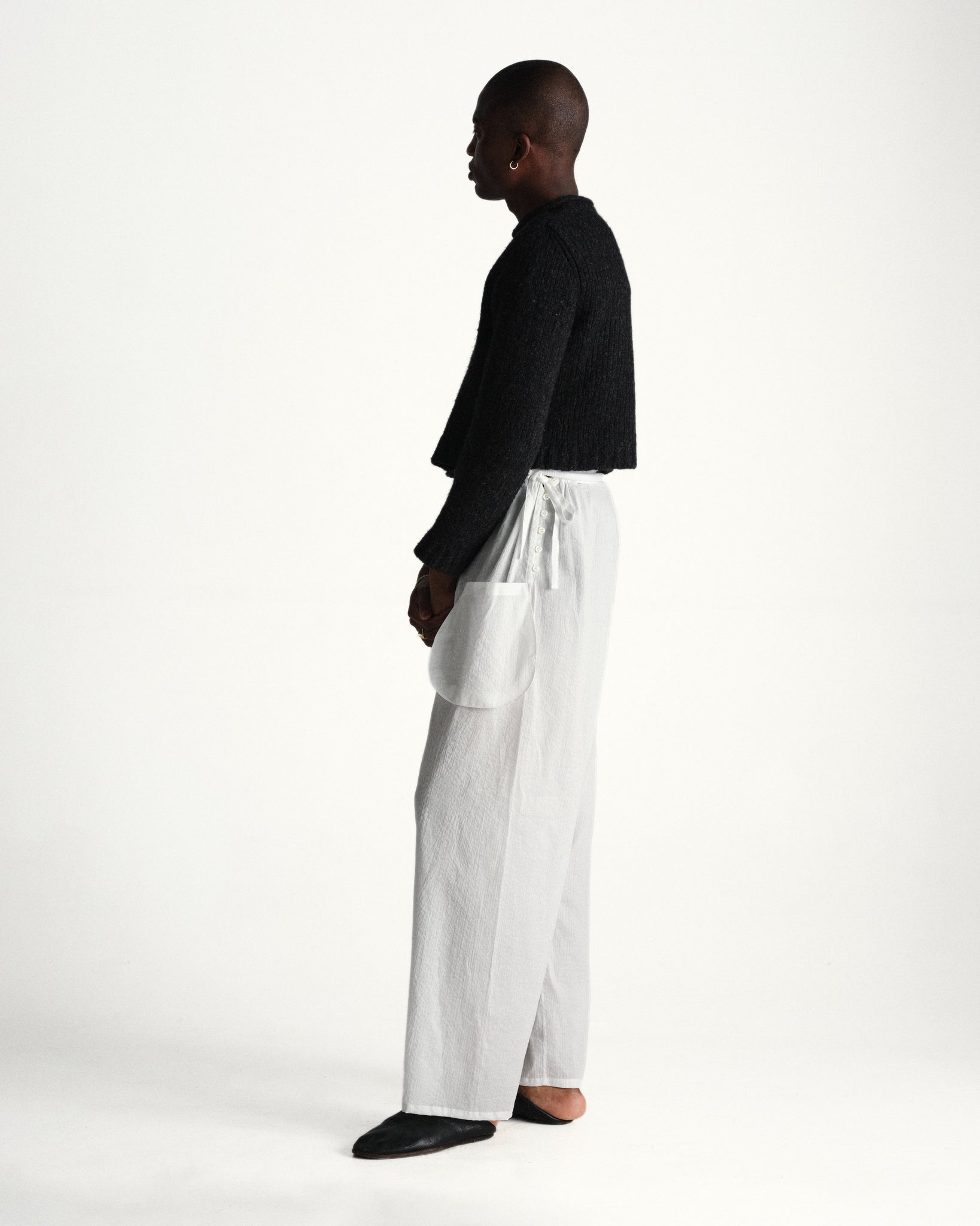 cargo pajama pants - white