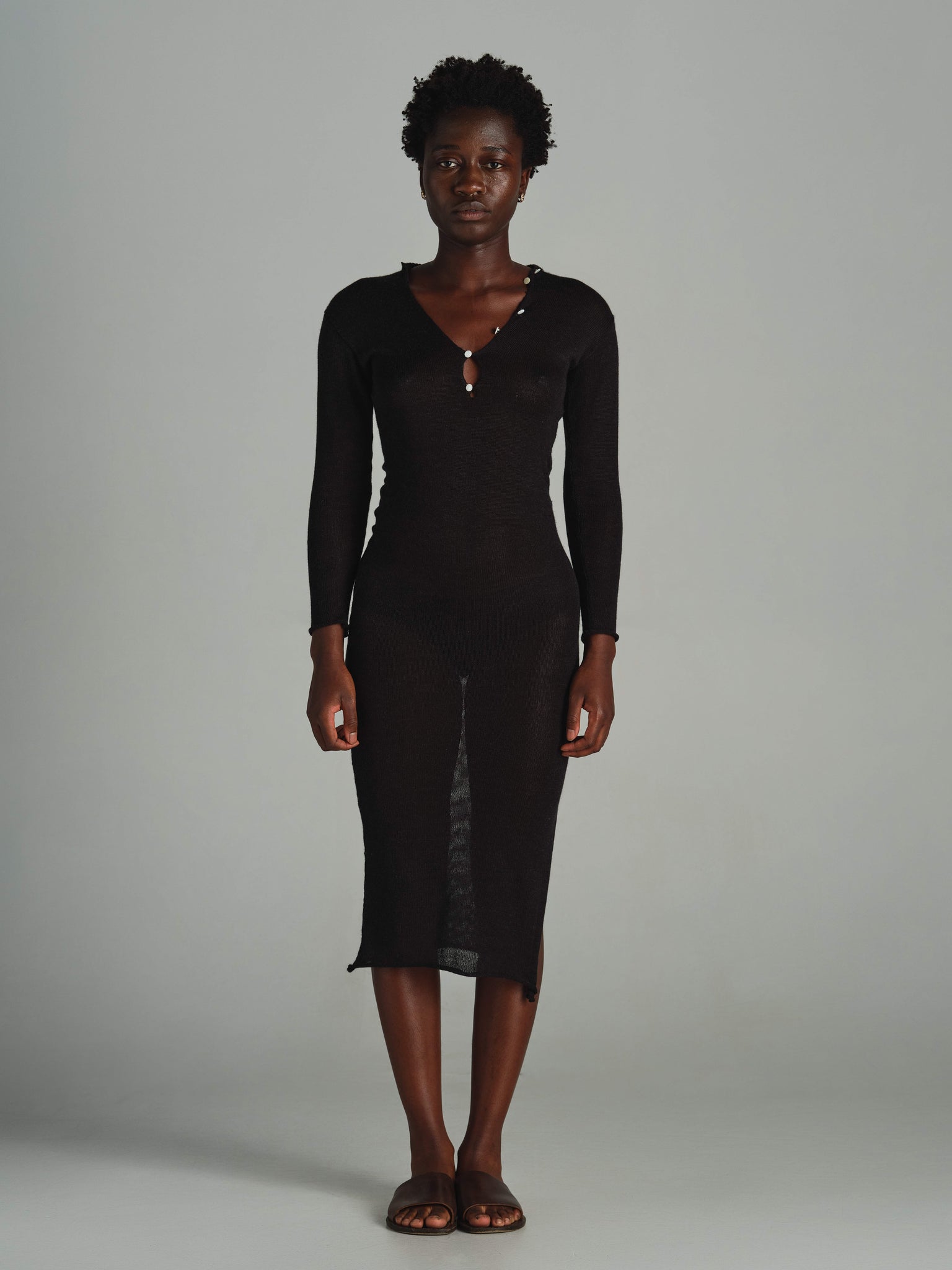 pearl merino gown