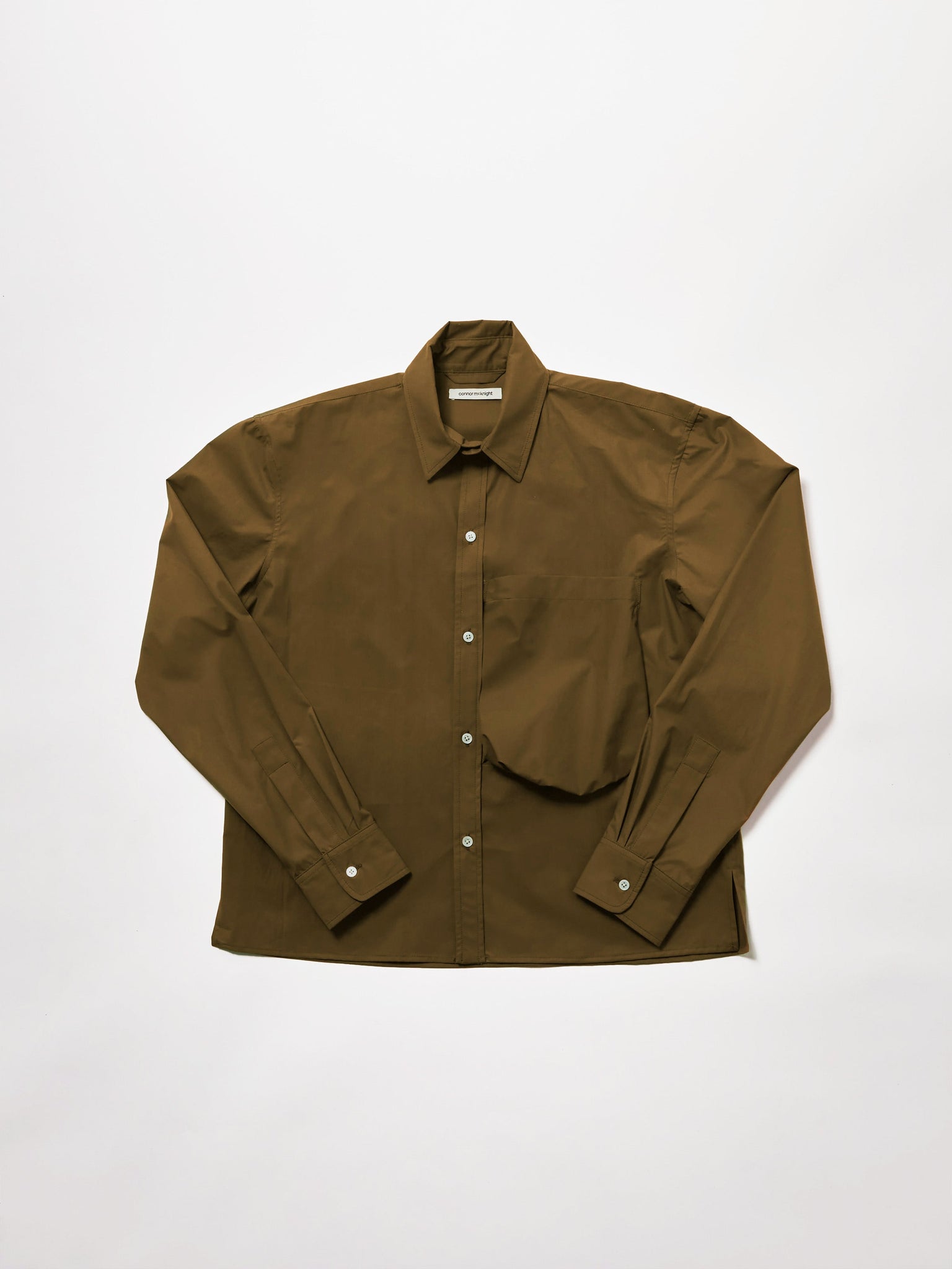 big pocket short shirt - green olive