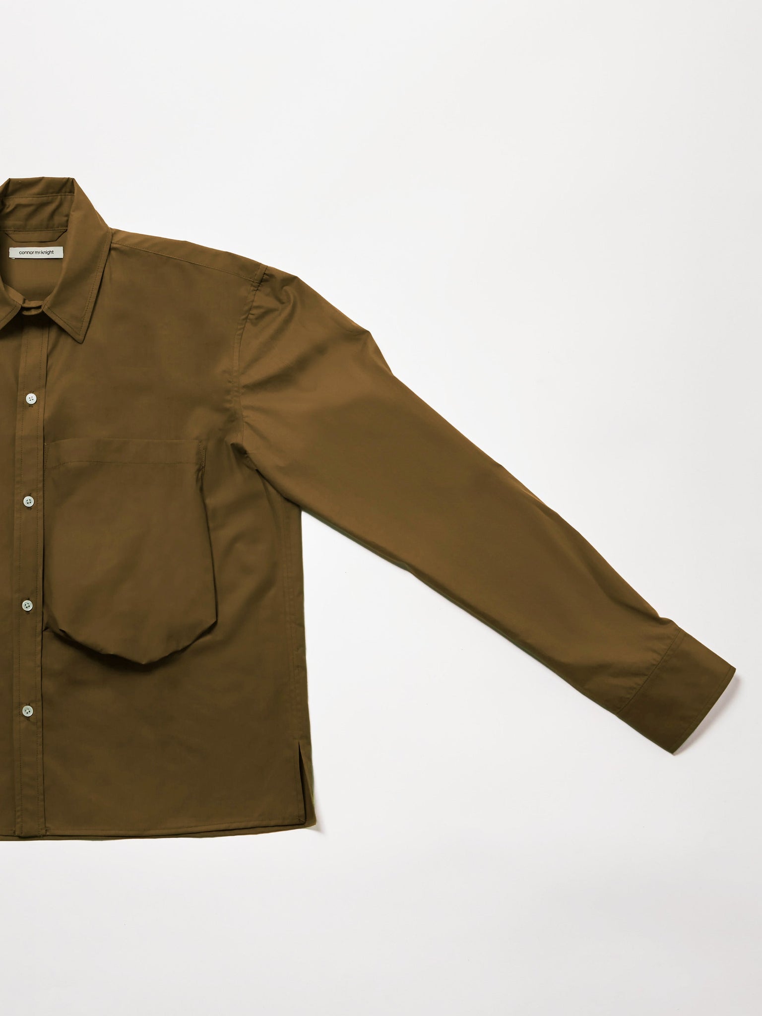 big pocket short shirt - green olive