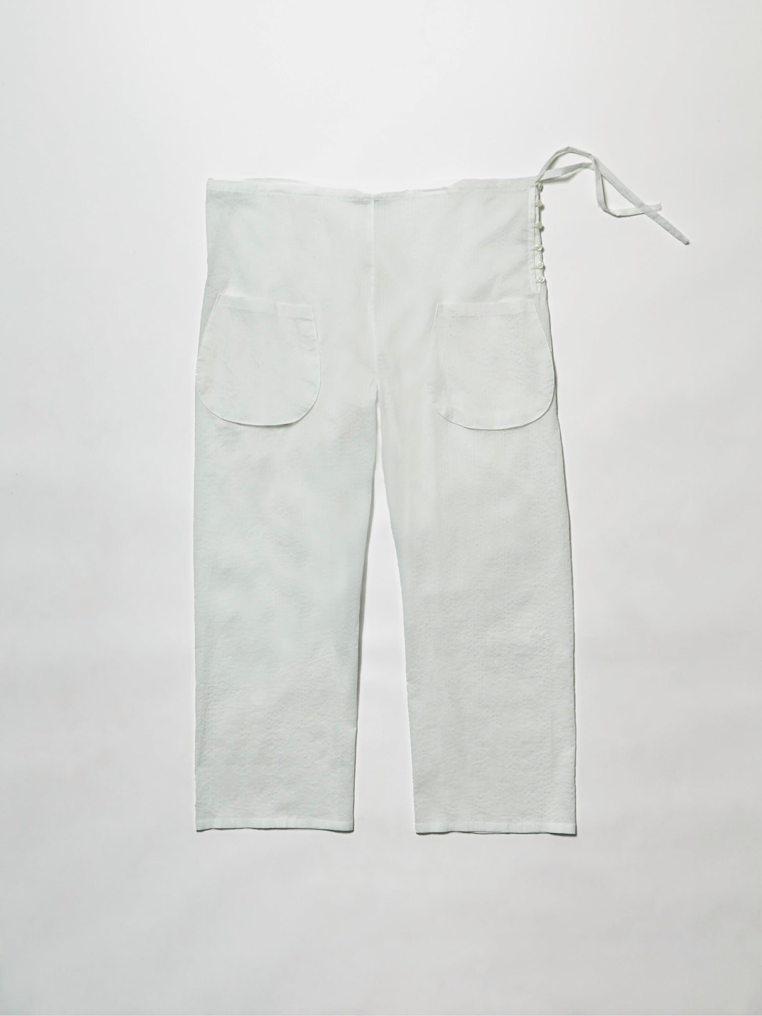 cargo pajama pants - white