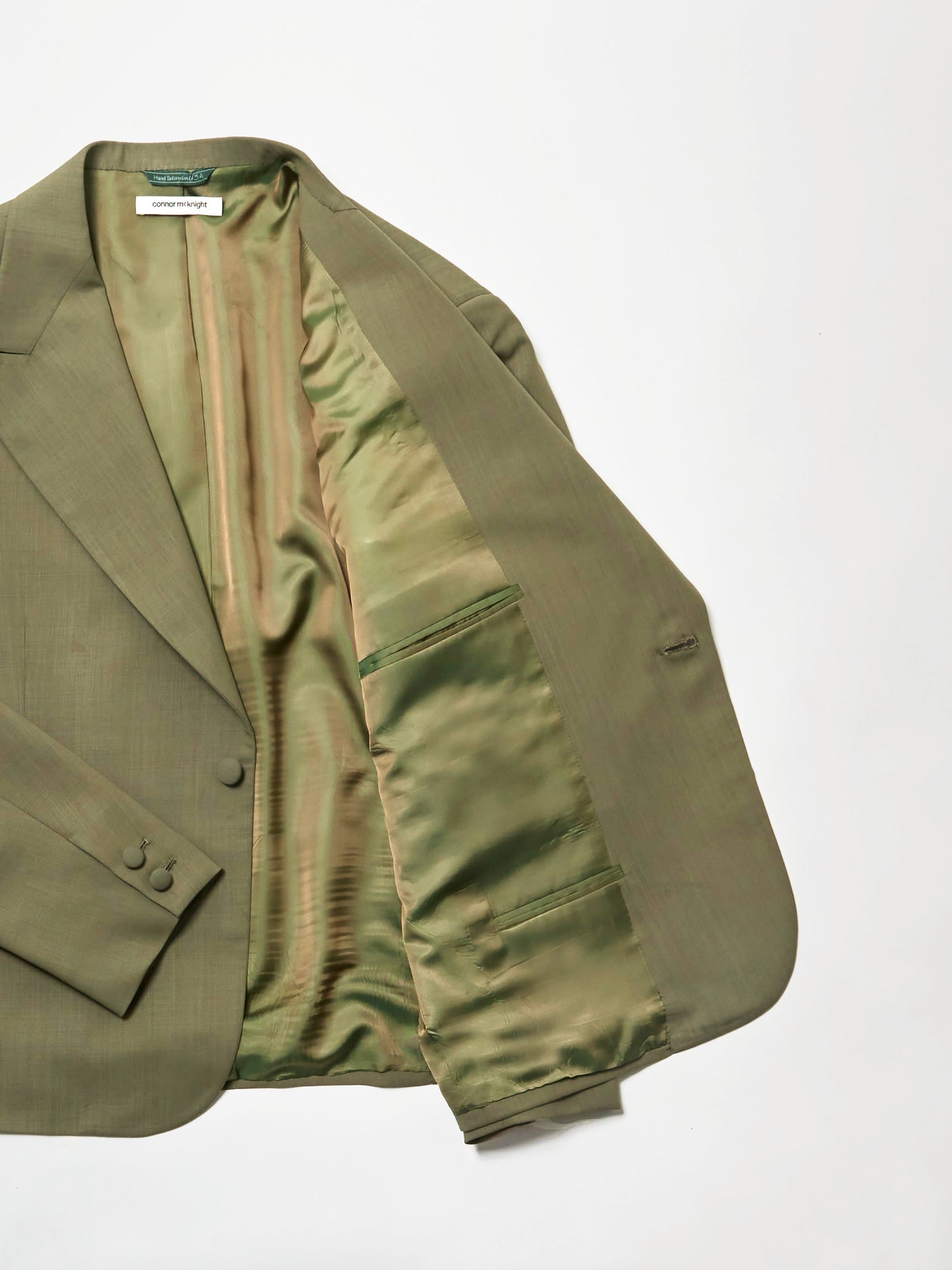 single breasted jacket - olive