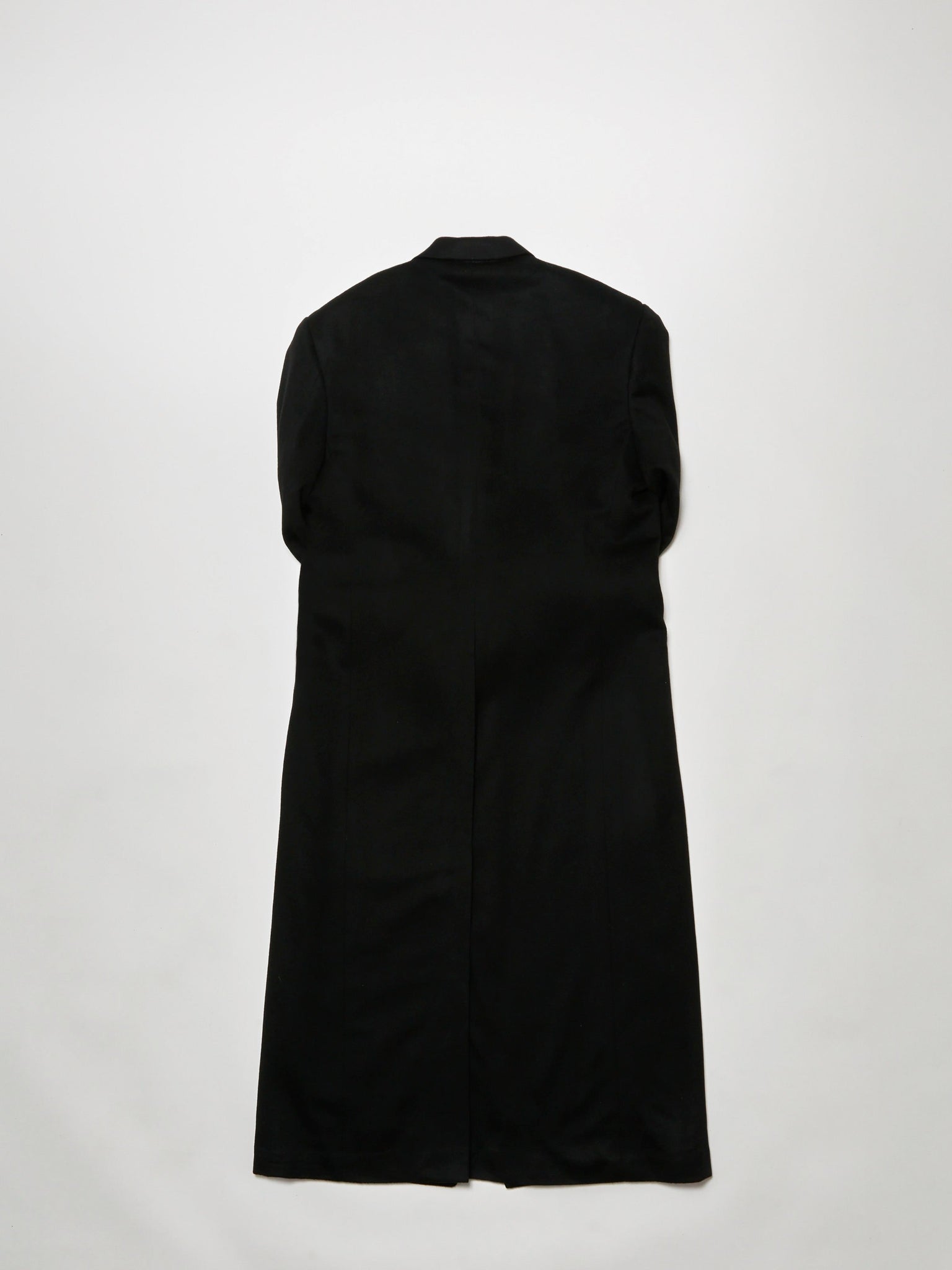 structured over coat - black